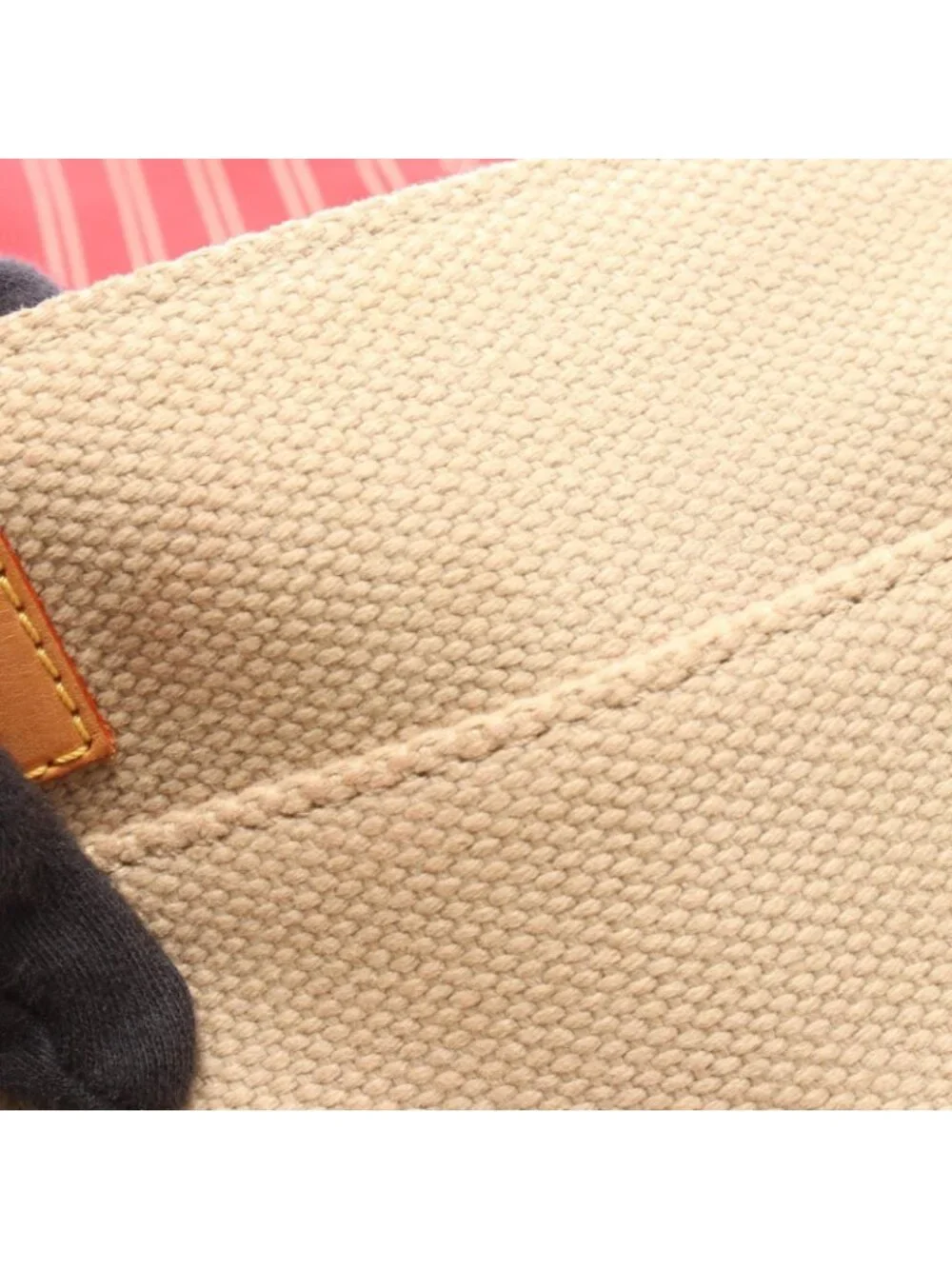 Louis Vuitton Shoulder Bag Besace PM Beige Red Canvas